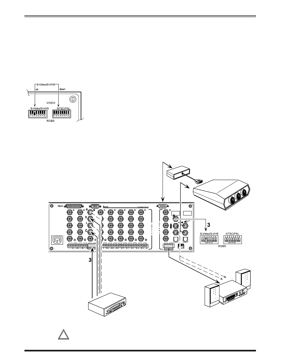 S-video input connections | Extron Electronics System 8_10 Plus User Manual | Page 24 / 78