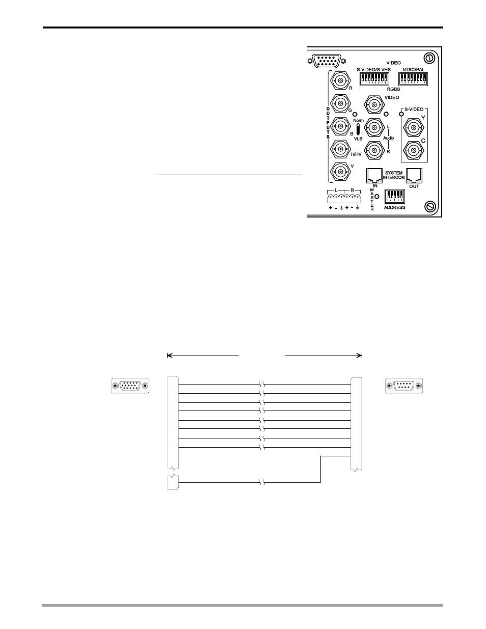 Projector/monitor installation, Cables projector control port, User-supplied communications cables | Extron Electronics System 8_10 Plus User Manual | Page 31 / 78