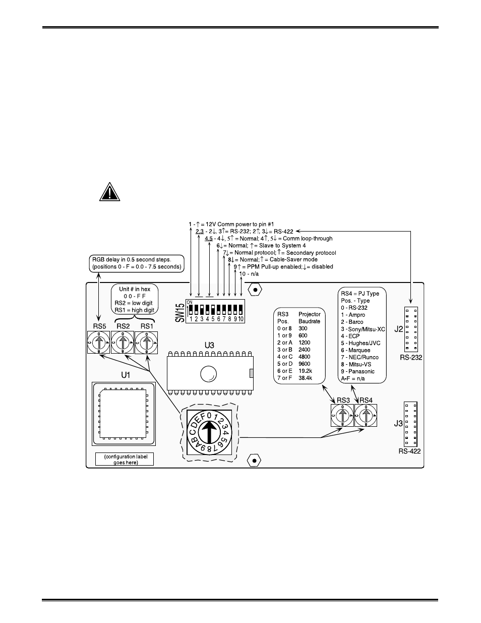 Setting the system 8/10 p, For the projector | Extron Electronics System 8_10 Plus User Manual | Page 33 / 78