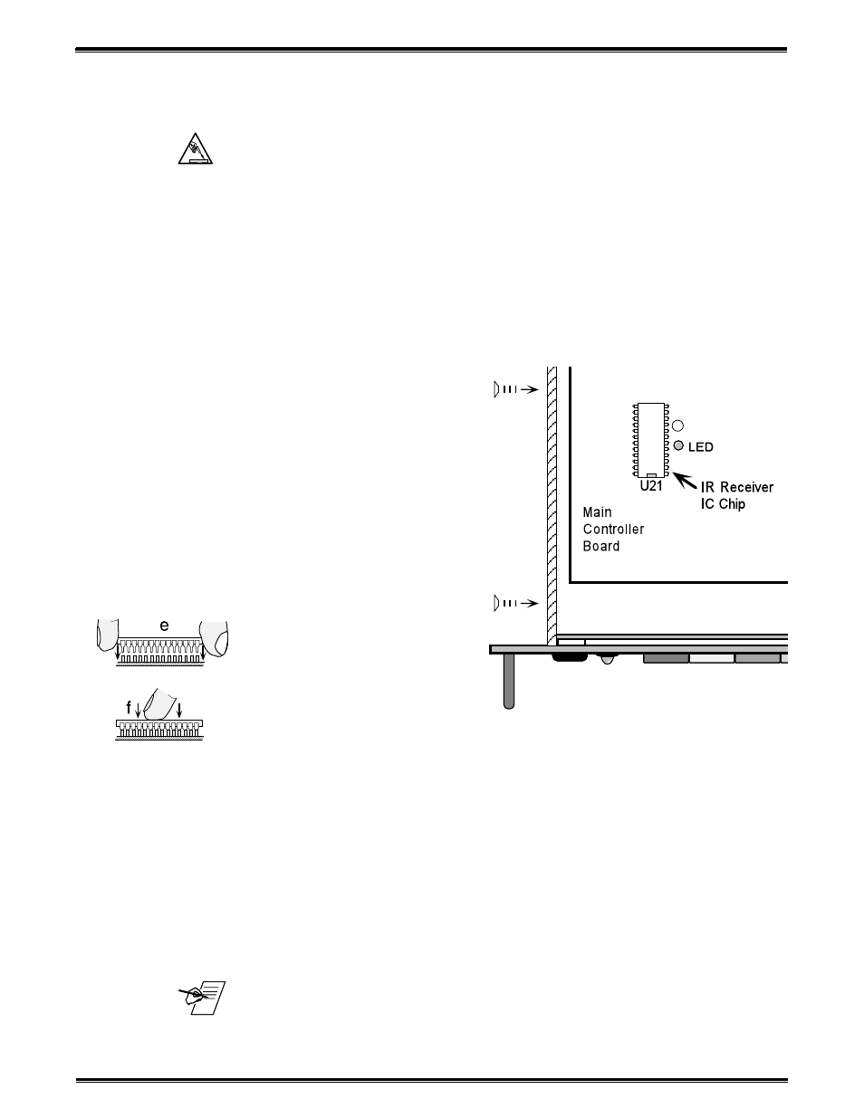 Installing the infrared remote ic chip | Extron Electronics System 8_10 Plus User Manual | Page 60 / 78