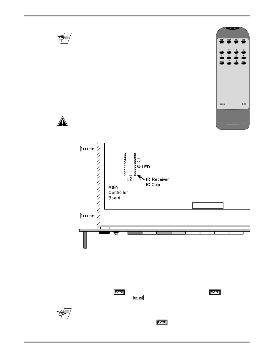 Infrared remote control operation | Extron Electronics System 8_10 Plus User Manual | Page 61 / 78