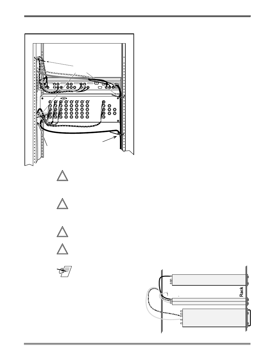 Câbler un système 8/10 p, Sur un rack | Extron Electronics System 8_10 Plus User Manual | Page 65 / 78