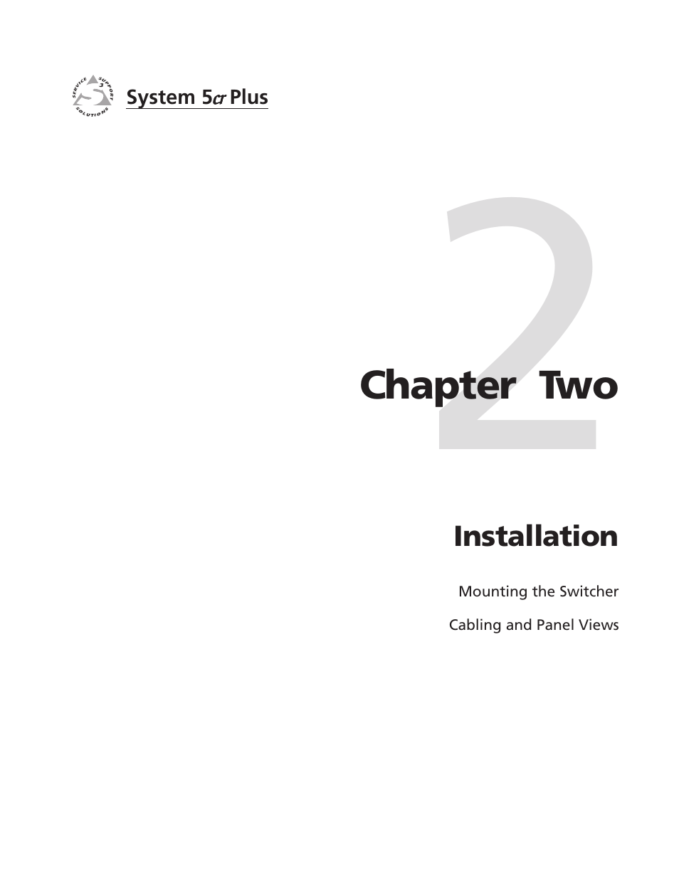 Ch.2, installation | Extron Electronics System 5cr Plus User Manual | Page 15 / 46