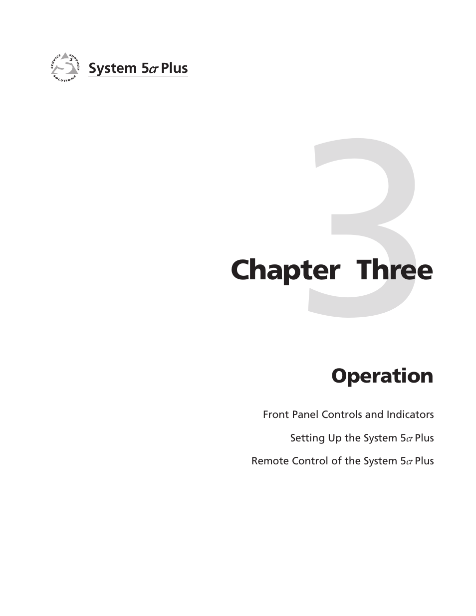 Ch.3, operation | Extron Electronics System 5cr Plus User Manual | Page 21 / 46