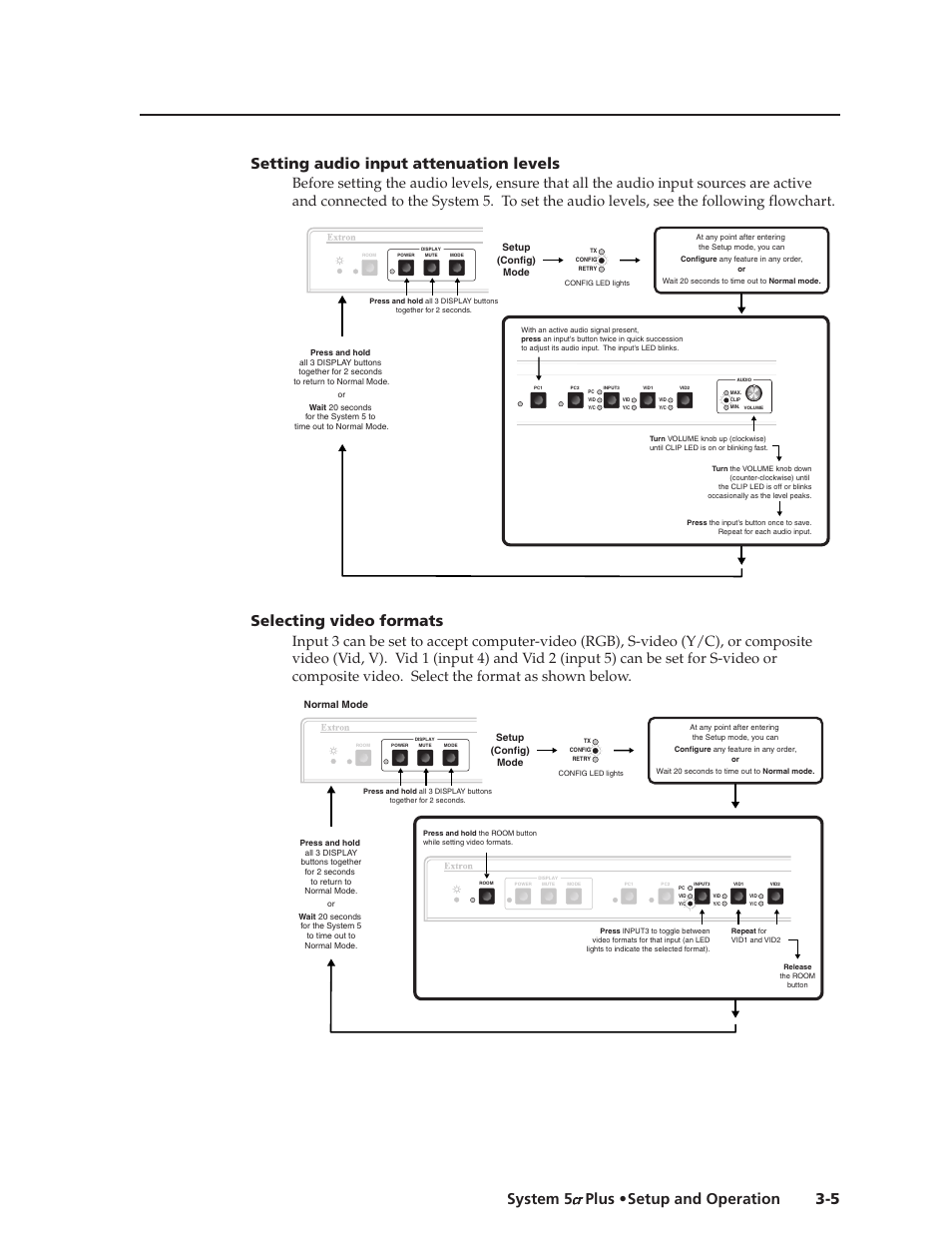 Selecting video formats | Extron Electronics System 5cr Plus User Manual | Page 25 / 46