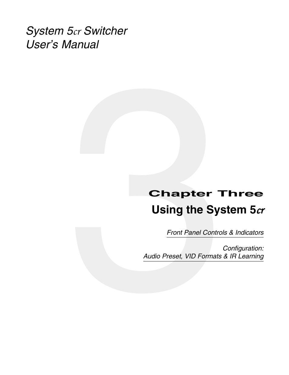 Extron Electronics System 5cr User Manual | Page 17 / 40