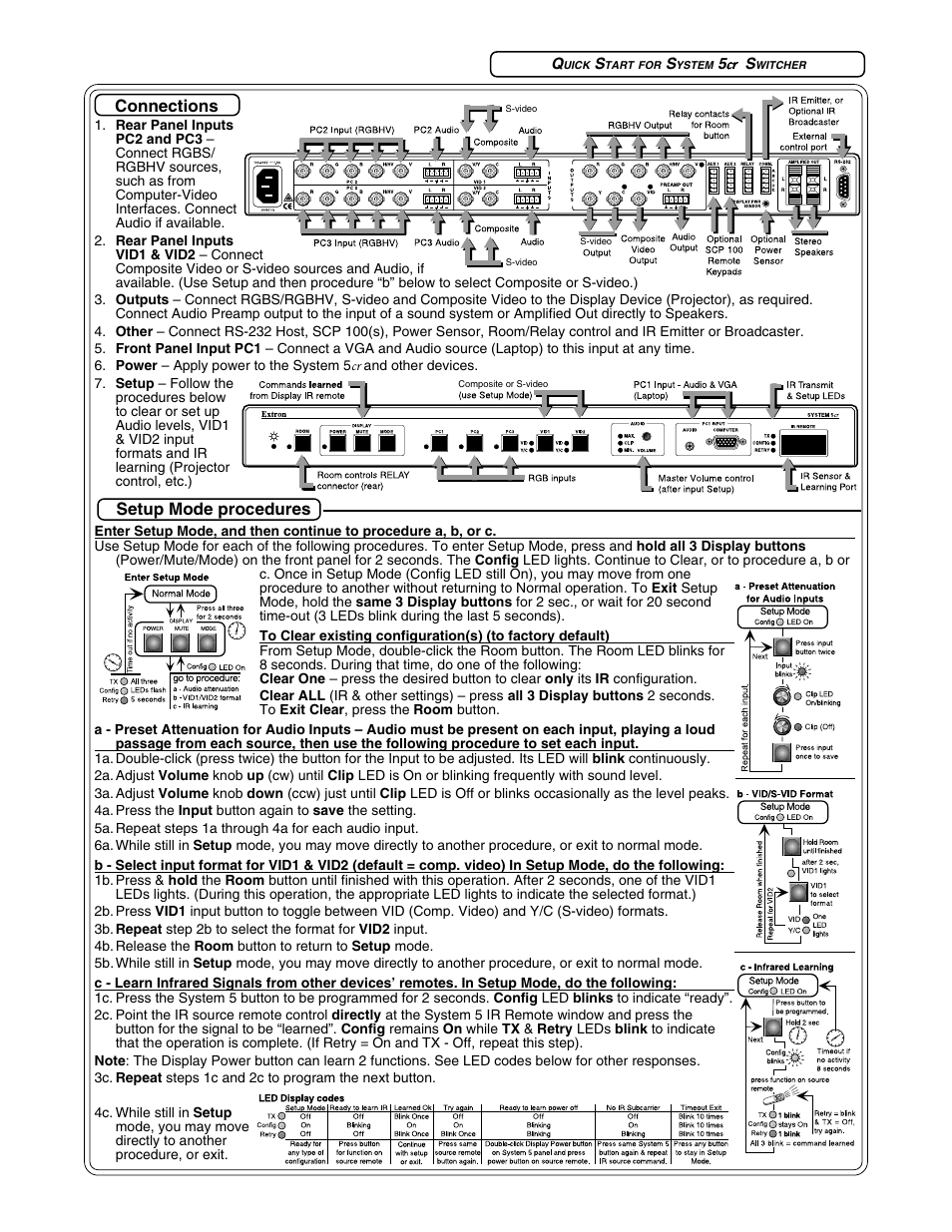 Extron Electronics System 5cr User Manual | Page 3 / 40