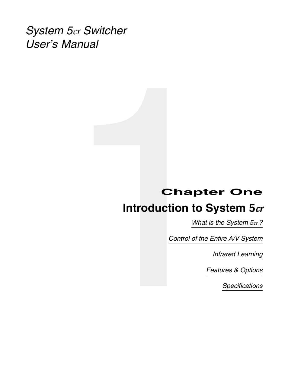 Extron Electronics System 5cr User Manual | Page 5 / 40