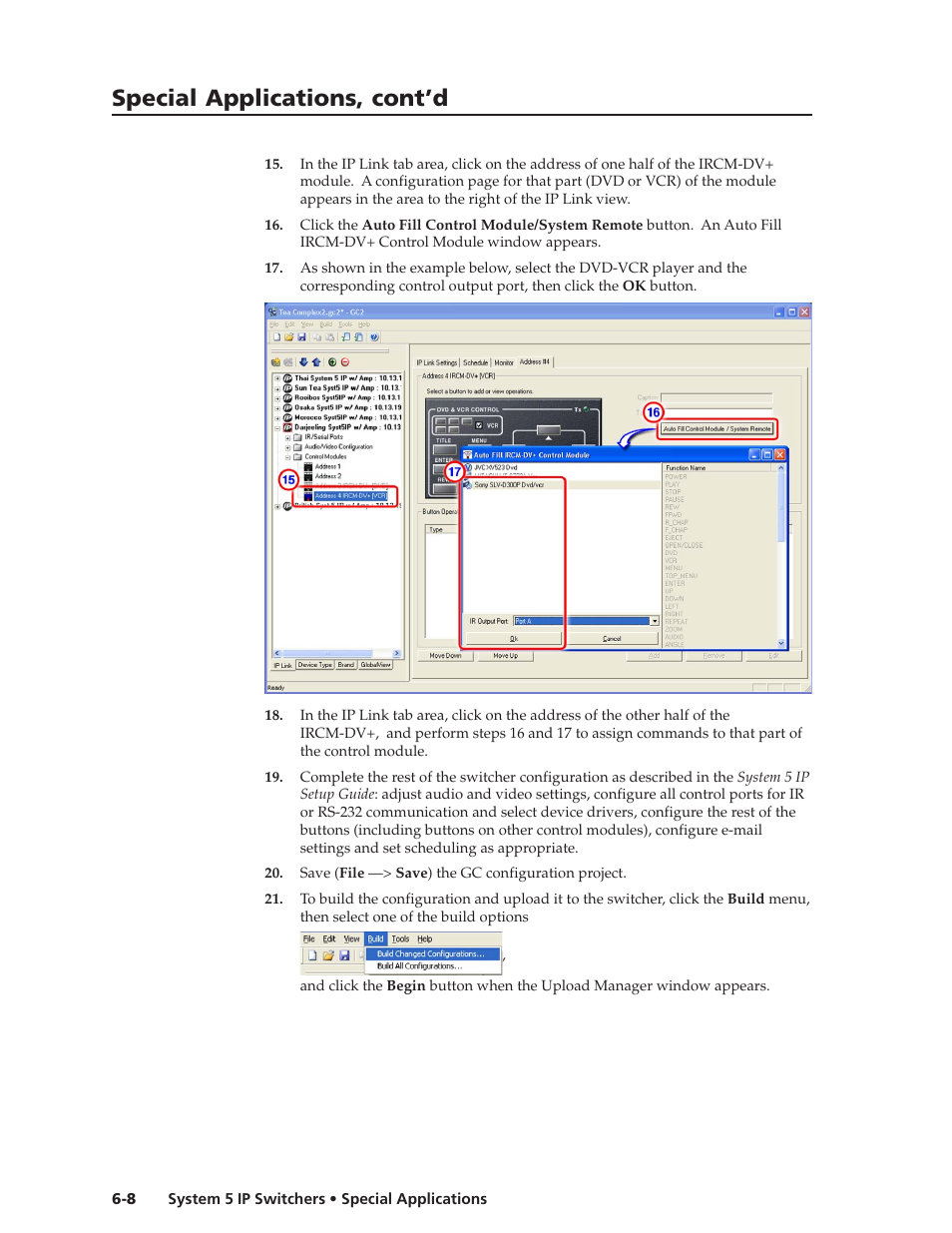 Special applications, cont’d | Extron Electronics System 5 IP Series User Guide User Manual | Page 102 / 126