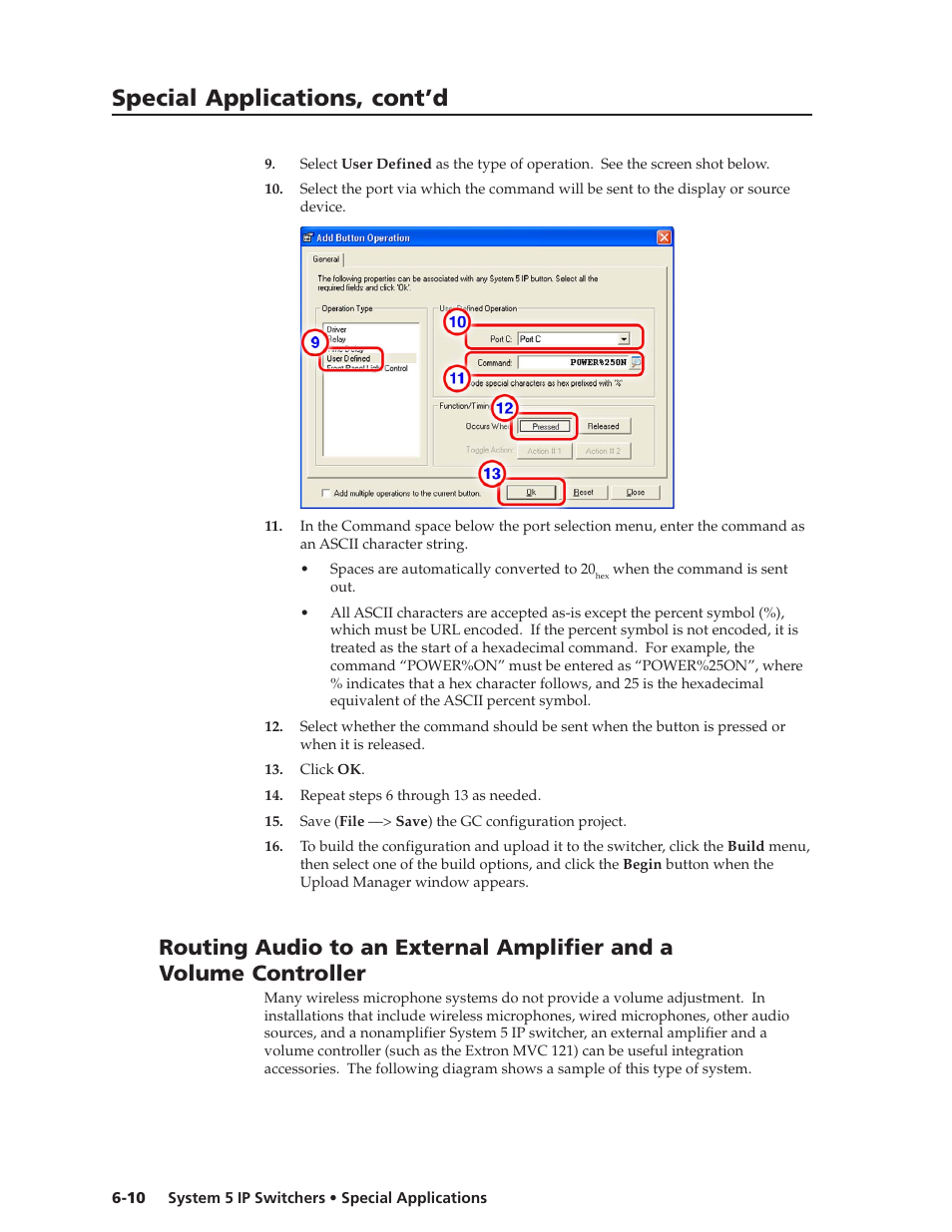 Special applications, cont’d | Extron Electronics System 5 IP Series User Guide User Manual | Page 104 / 126