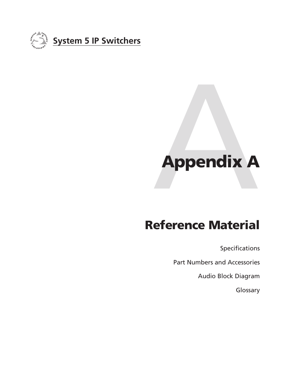 Appendix a: reference material, Appendix a • reference material | Extron Electronics System 5 IP Series User Guide User Manual | Page 107 / 126