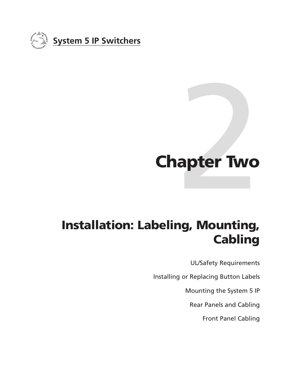 Ch.2: installation: labeling, mounting,cabling | Extron Electronics System 5 IP Series User Guide User Manual | Page 11 / 126