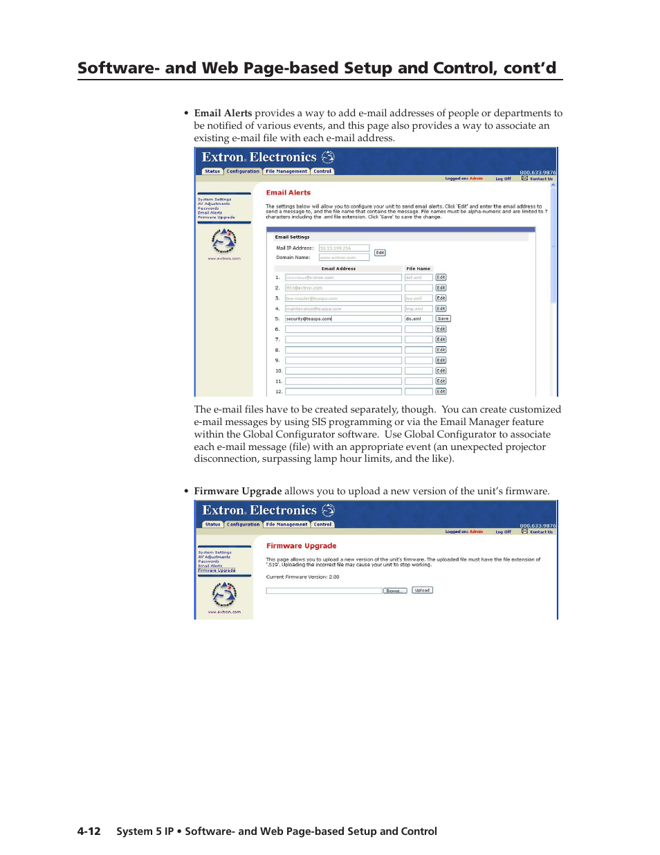 Preliminar y | Extron Electronics System 5 IP Series User Guide User Manual | Page 48 / 126