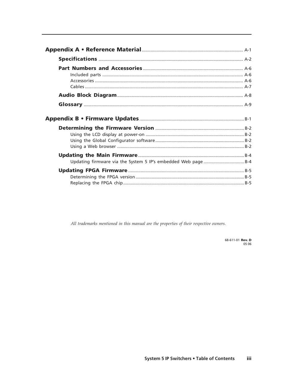 Preliminar y | Extron Electronics System 5 IP Series User Guide User Manual | Page 5 / 126