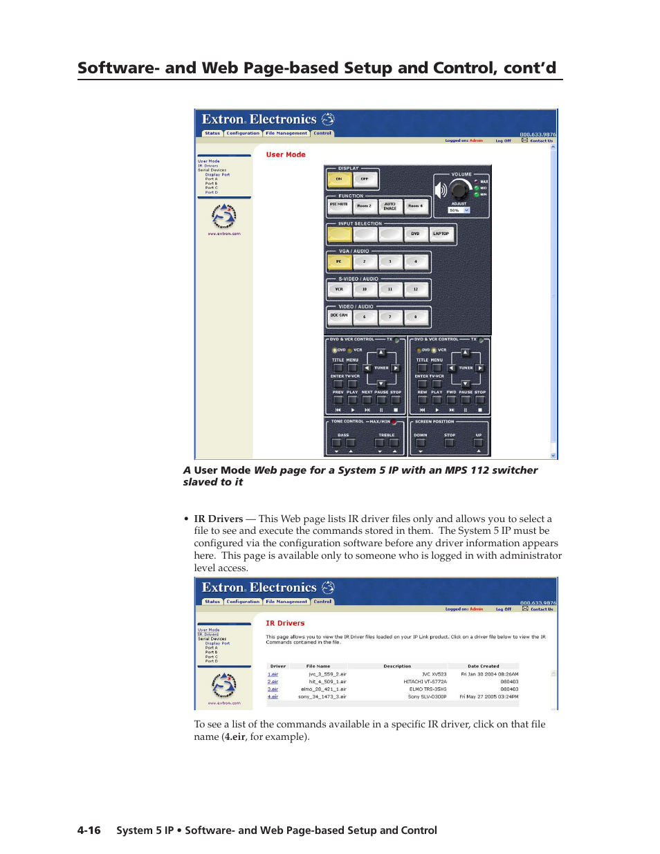 Preliminar y | Extron Electronics System 5 IP Series User Guide User Manual | Page 52 / 126