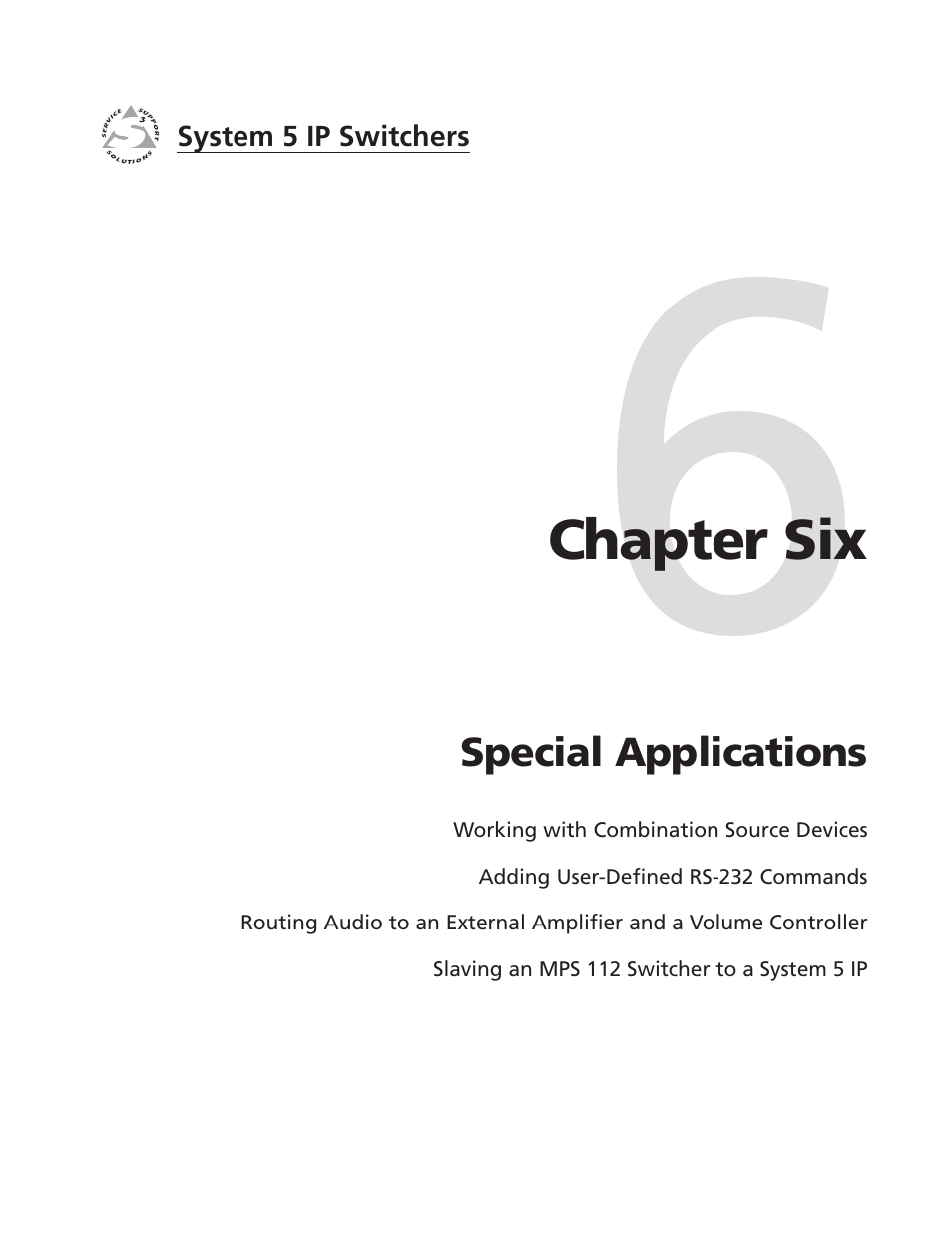 Ch.6: special applications, Chapter 6 • special applications | Extron Electronics System 5 IP Series User Guide User Manual | Page 95 / 126