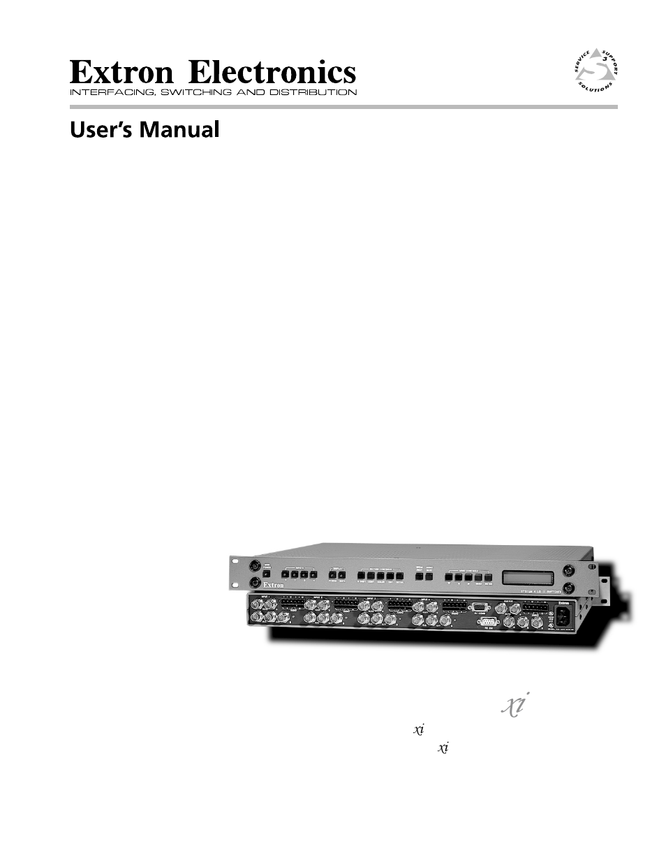 Extron Electronics System 4xi Series User Manual | 76 pages