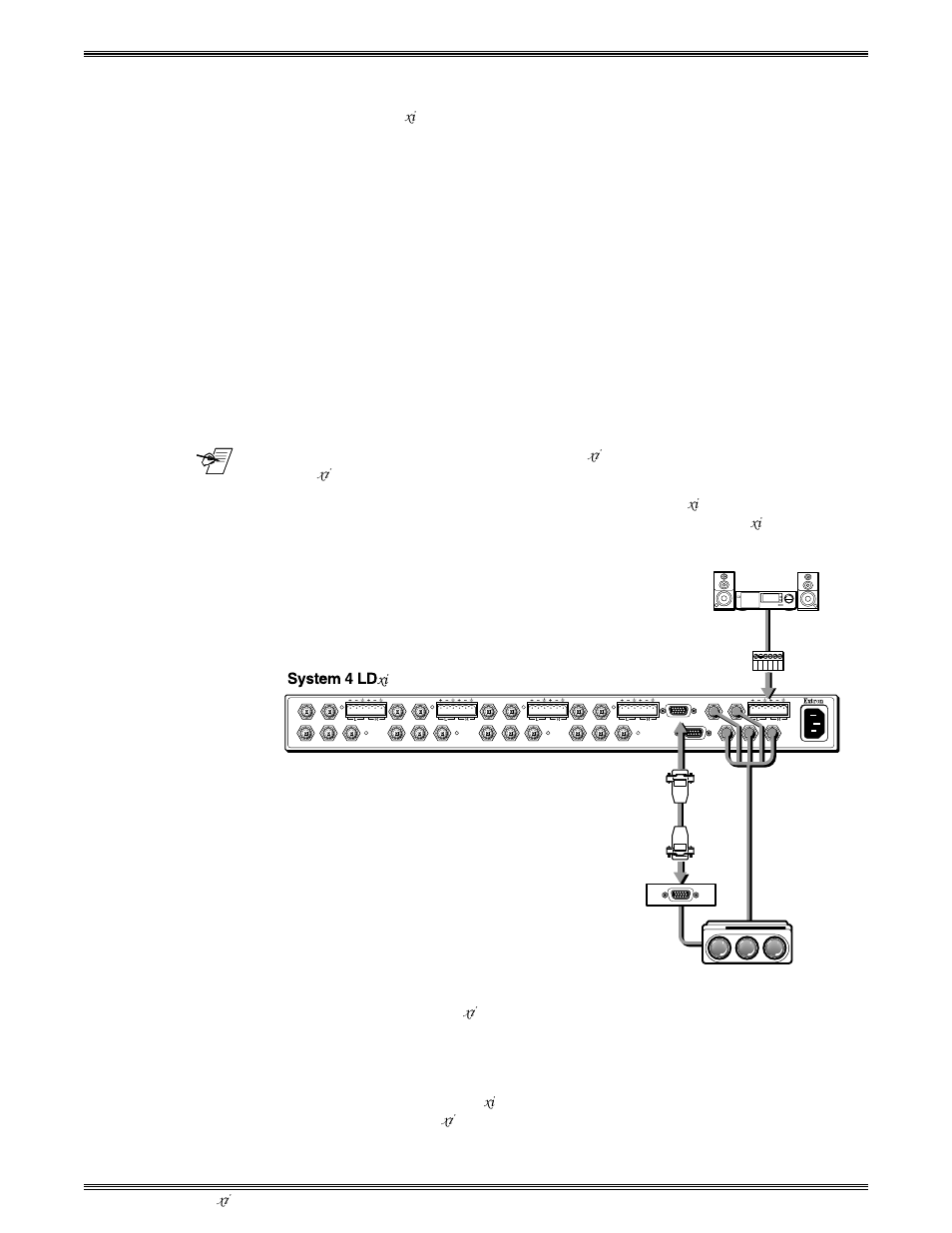 Projector/monitor applications, Chapter 2 • configuration and installation | Extron Electronics System 4xi Series User Manual | Page 17 / 76