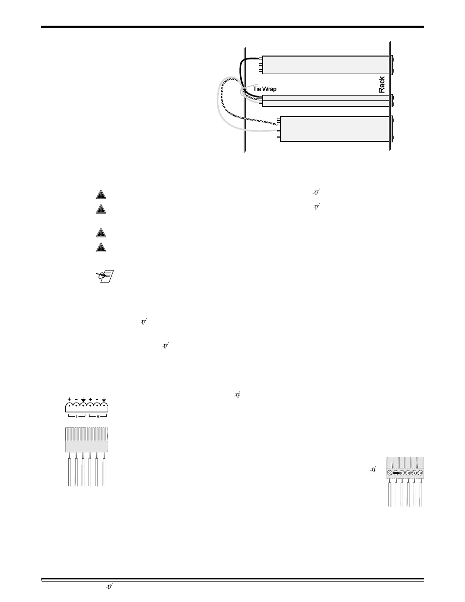 Audio terminal connections | Extron Electronics System 4xi Series User Manual | Page 21 / 76