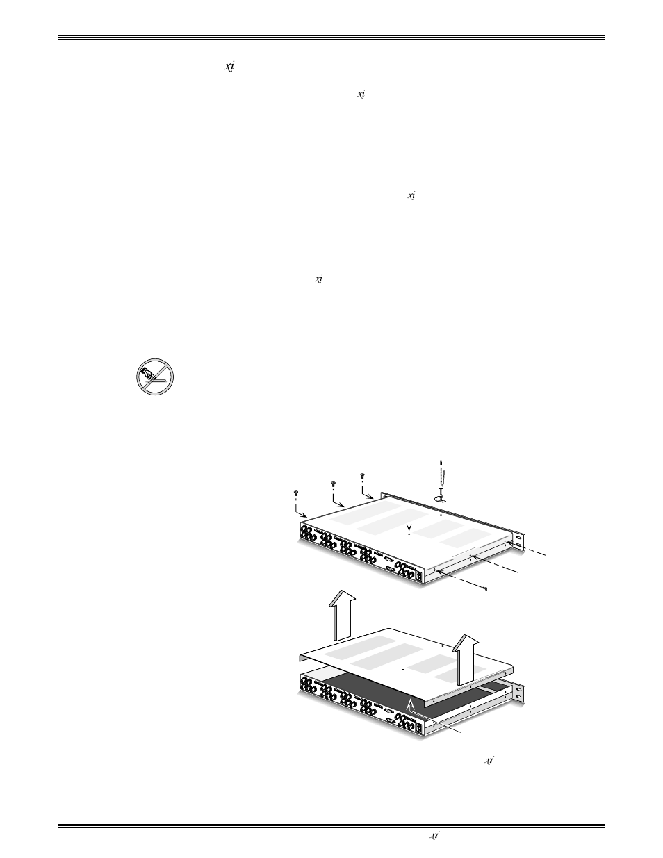 Entfernung der system 4 xi abdeckung | Extron Electronics System 4xi Series User Manual | Page 72 / 76