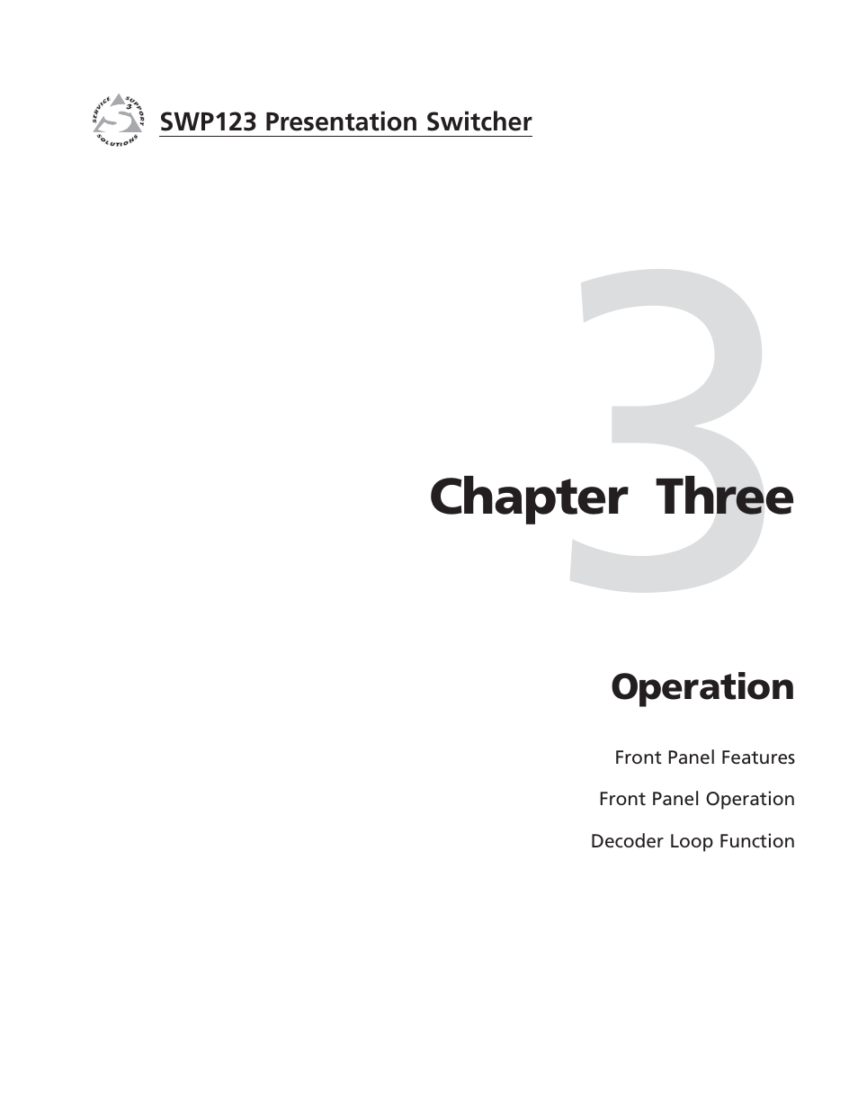 Extron Electronics SWP123 User Manual | Page 17 / 50