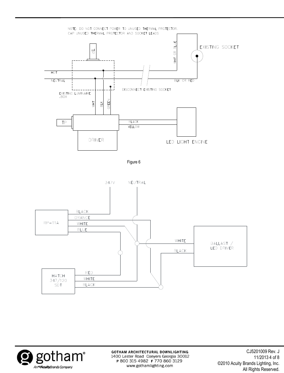 Save these instructions | Gotham EVO R Retro-fit User Manual | Page 4 / 8