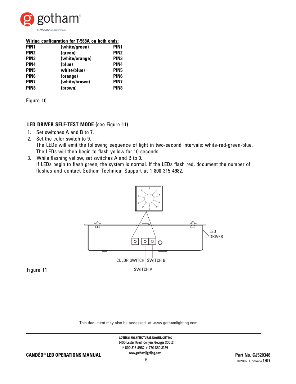 Figure 11 | Gotham CANDÉO LED User Manual | Page 6 / 6