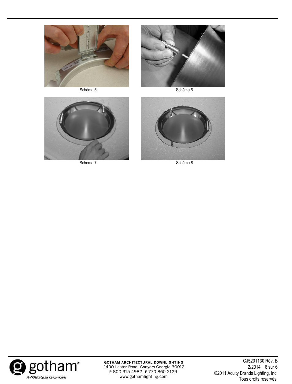 Conserver ces instructions | Gotham Decorative Rings_Disks User Manual | Page 6 / 6