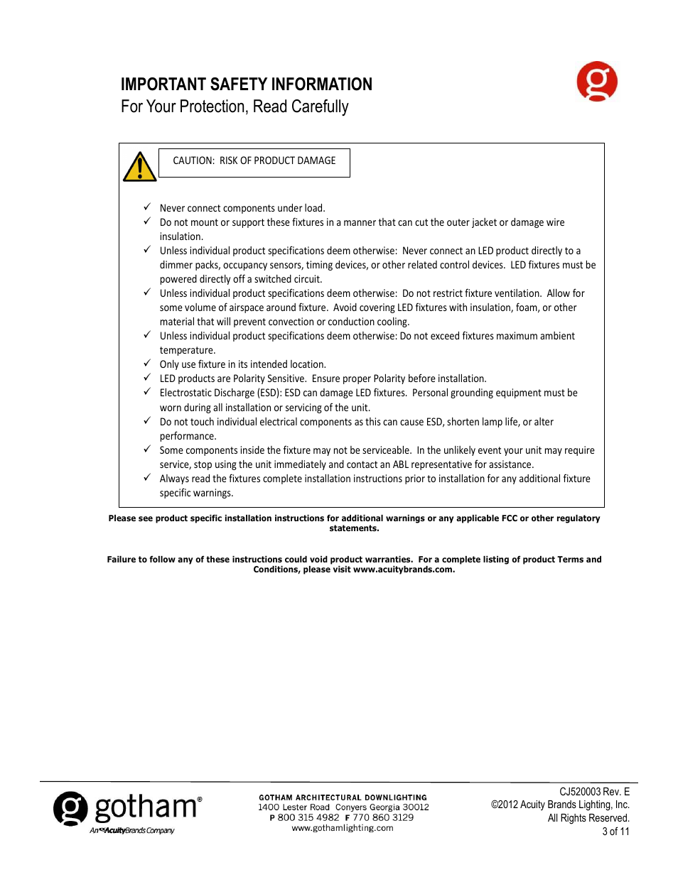 Gotham Incito DMX512_RDM Field Rev. E User Manual | Page 3 / 11