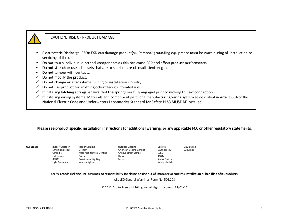 Gotham HPEPP User Manual | Page 2 / 8