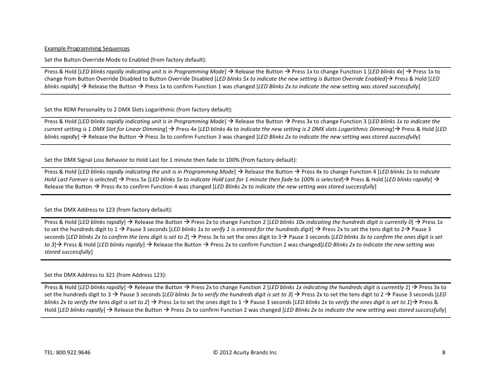 Gotham HPEPP User Manual | Page 8 / 8