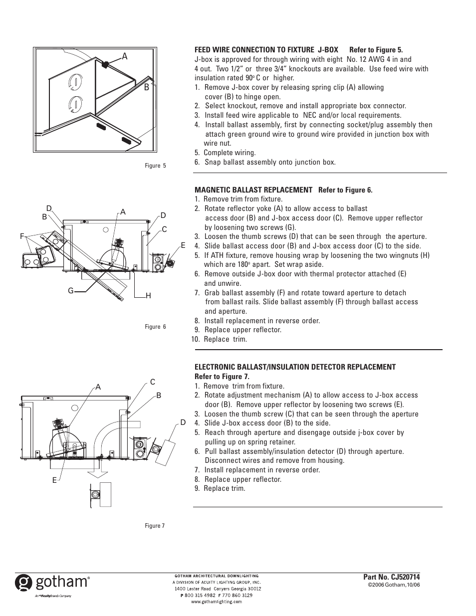 Gotham ROUGH-IN SECTION FOR ATH, DTH & DLWTH User Manual | Page 2 / 2