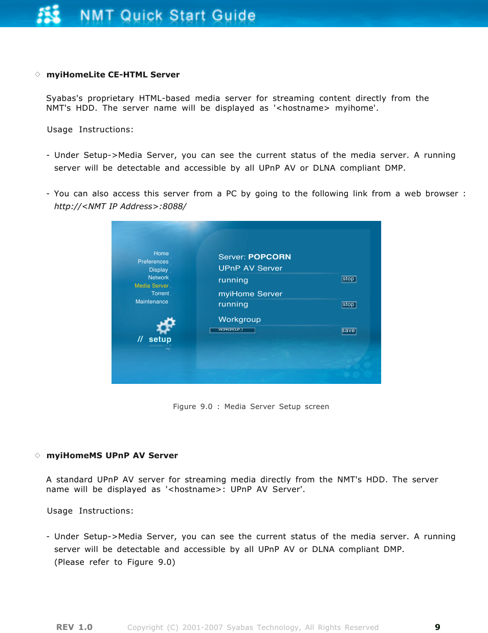 POPCORN HOUR A-100 User Manual | Page 9 / 10