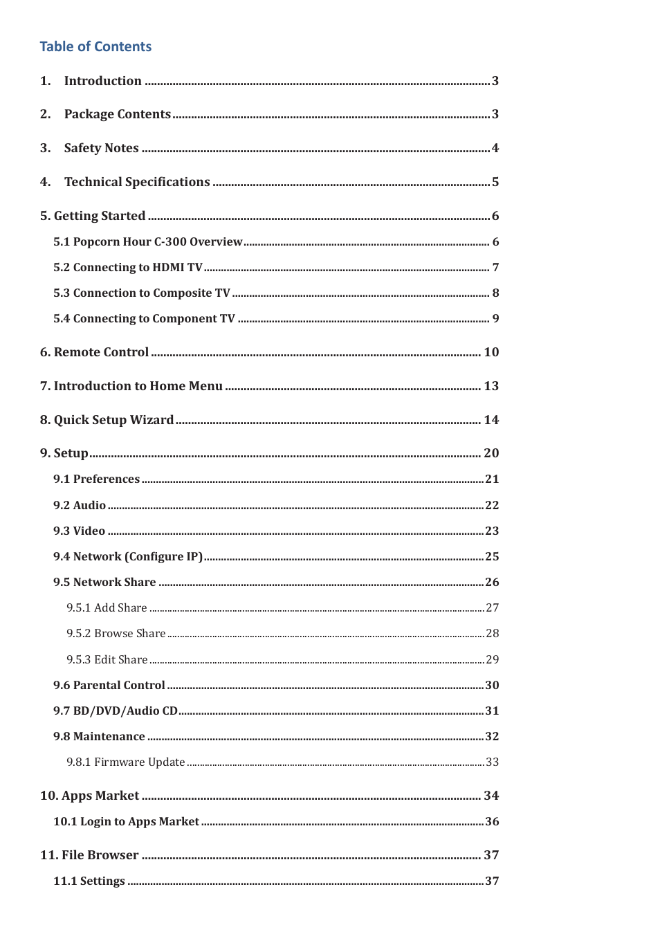 POPCORN HOUR C-300 User Manual | Page 2 / 81