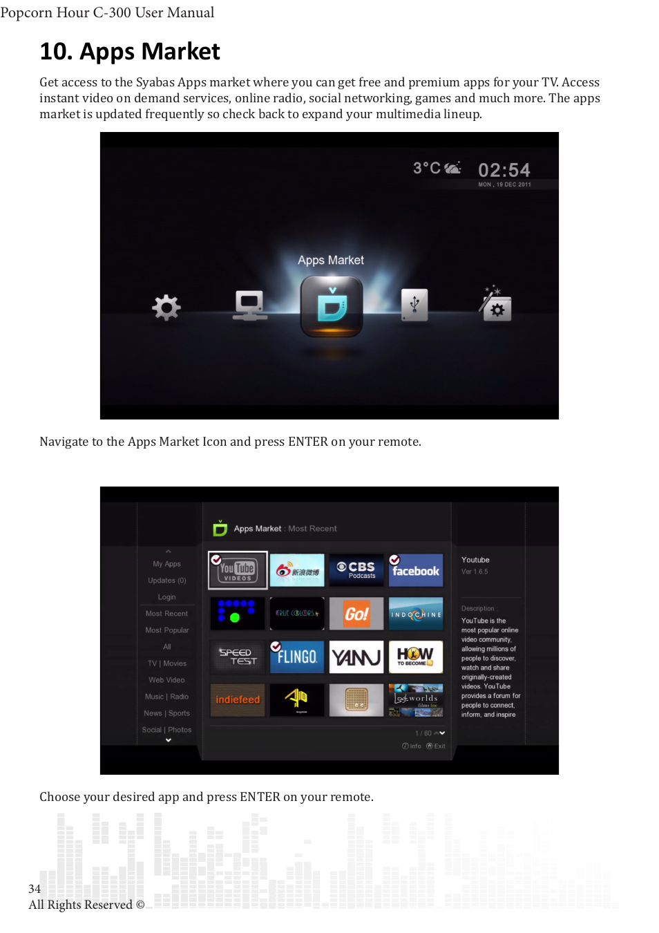 Apps market | POPCORN HOUR C-300 User Manual | Page 35 / 81