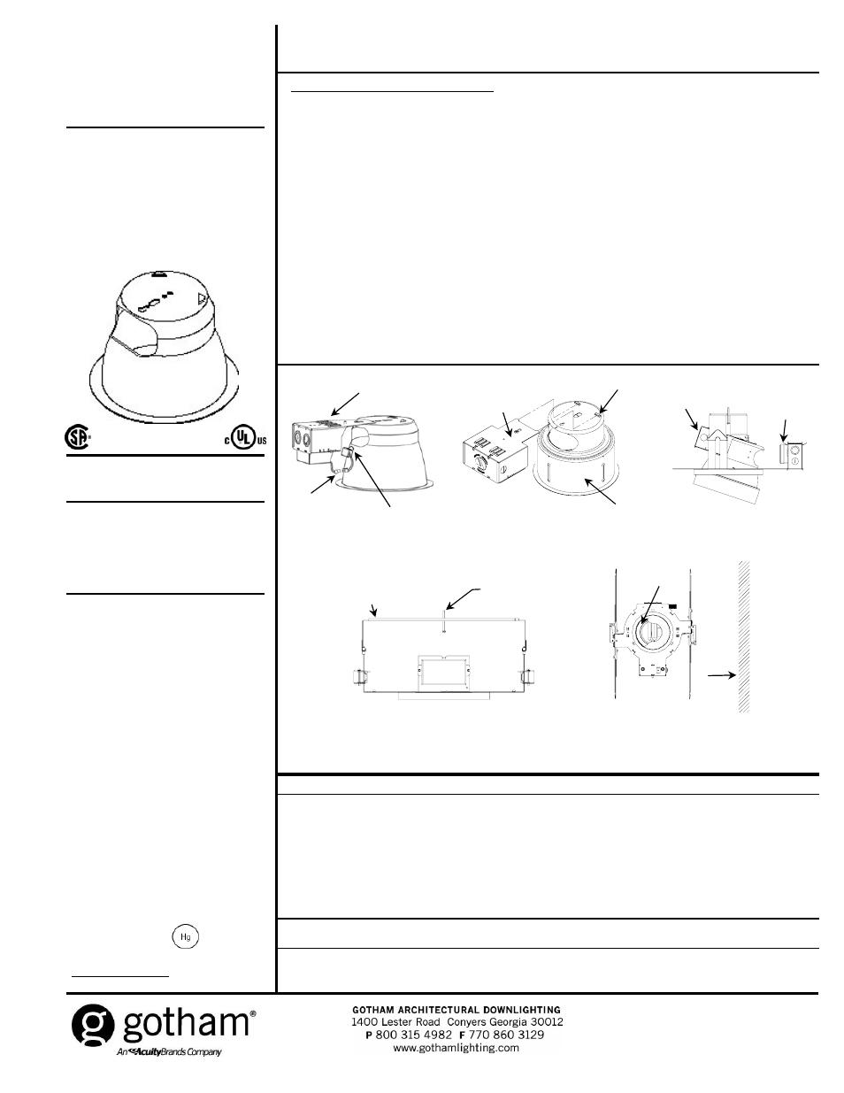 Gotham AF_AFW Trim User Manual | 1 page