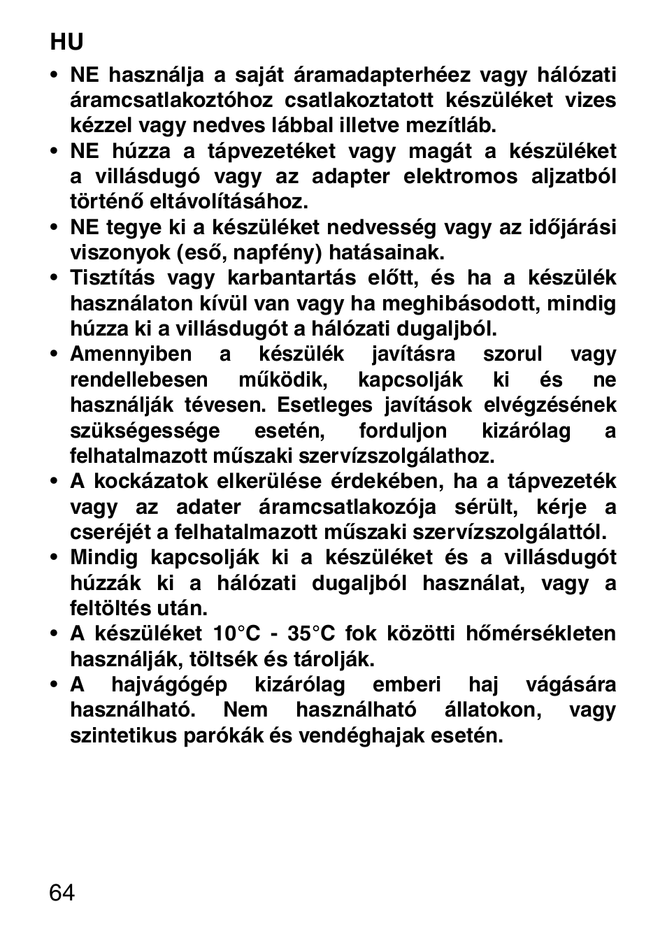 Imetec HI MAN EXPERT HC7 200 User Manual | Page 71 / 128
