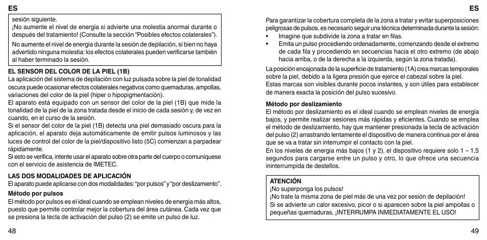 Imetec BELLISSIMA ZERO User Manual | Page 26 / 59