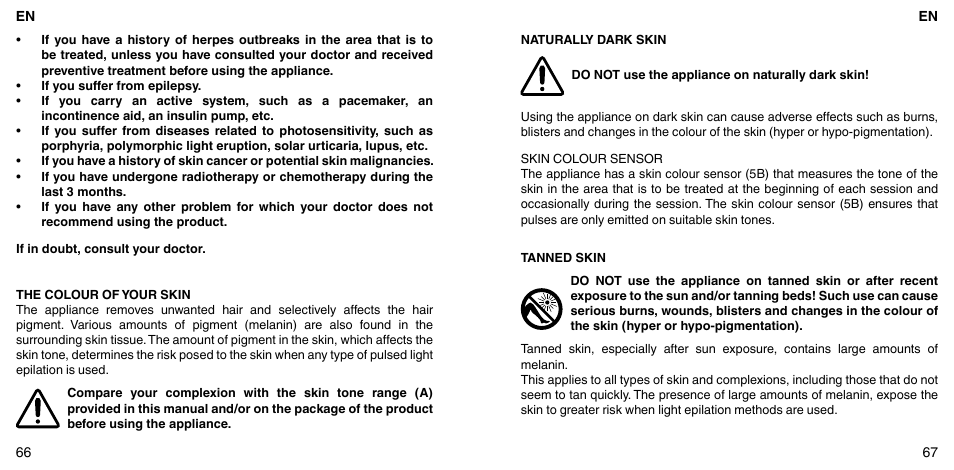 Imetec BELLISSIMA FLASH & GO PLUS User Manual | Page 37 / 63