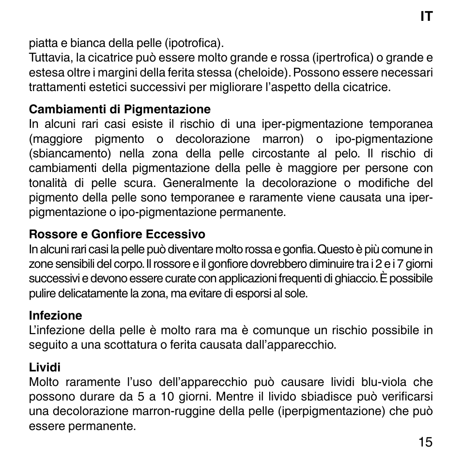 Imetec BELLISSIMA SENSEPIL LUX User Manual | Page 19 / 118