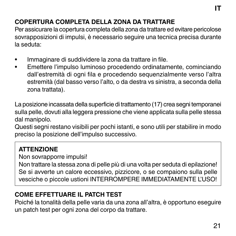 Imetec BELLISSIMA SENSEPIL LUX User Manual | Page 25 / 118