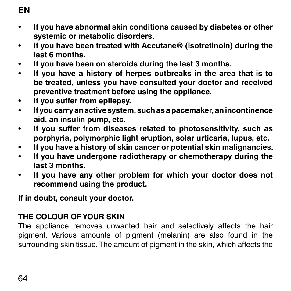 Imetec BELLISSIMA SENSEPIL LUX User Manual | Page 68 / 118