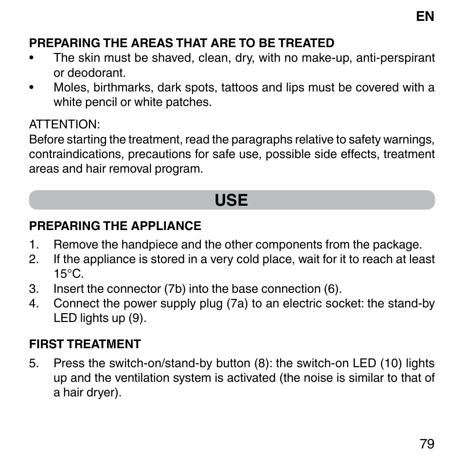 Imetec BELLISSIMA SENSEPIL LUX User Manual | Page 83 / 118