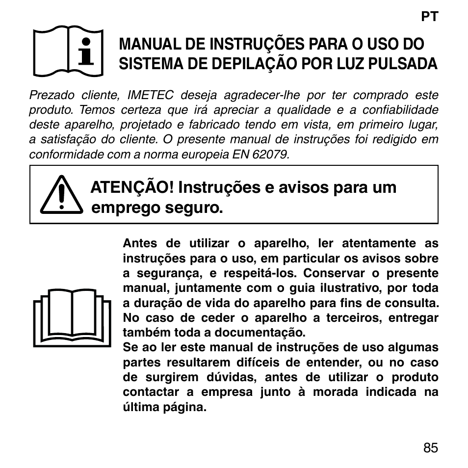 Imetec BELLISSIMA SENSEPIL LUX User Manual | Page 89 / 118