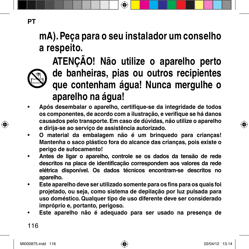 Imetec BELLISSIMA FLASH & GO DISPOSABLE LAMP User Manual | Page 122 / 146