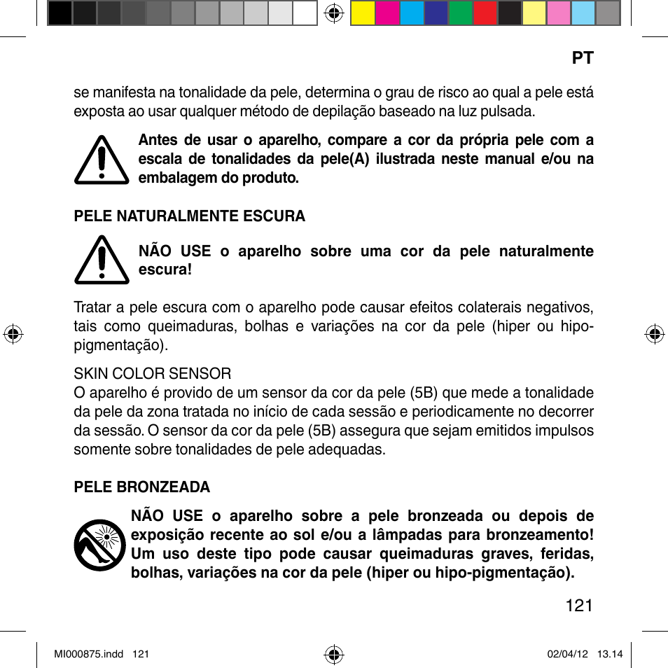 Imetec BELLISSIMA FLASH & GO DISPOSABLE LAMP User Manual | Page 127 / 146