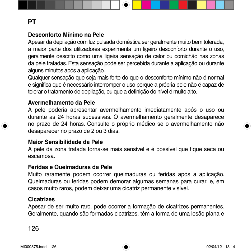 Imetec BELLISSIMA FLASH & GO DISPOSABLE LAMP User Manual | Page 132 / 146