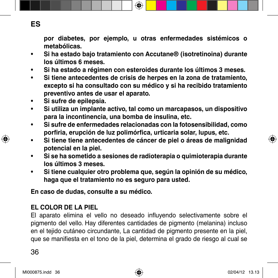 Imetec BELLISSIMA FLASH & GO DISPOSABLE LAMP User Manual | Page 42 / 146