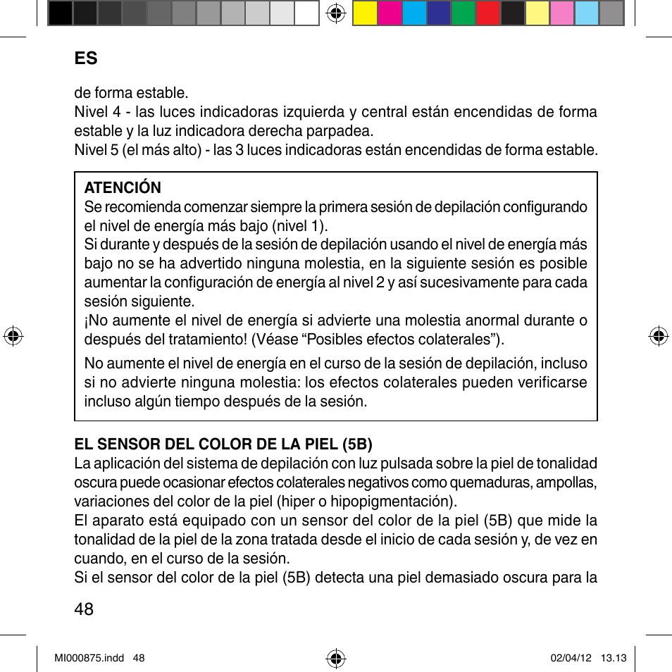 Imetec BELLISSIMA FLASH & GO DISPOSABLE LAMP User Manual | Page 54 / 146