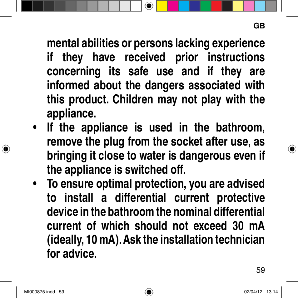 Imetec BELLISSIMA FLASH & GO DISPOSABLE LAMP User Manual | Page 65 / 146